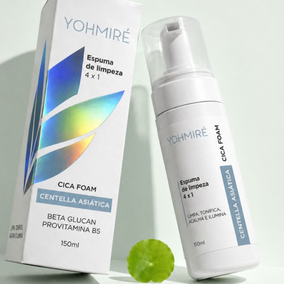 ESPUMA DE LIMPEZA 4x1 com CENTELLA ASIÁTICA