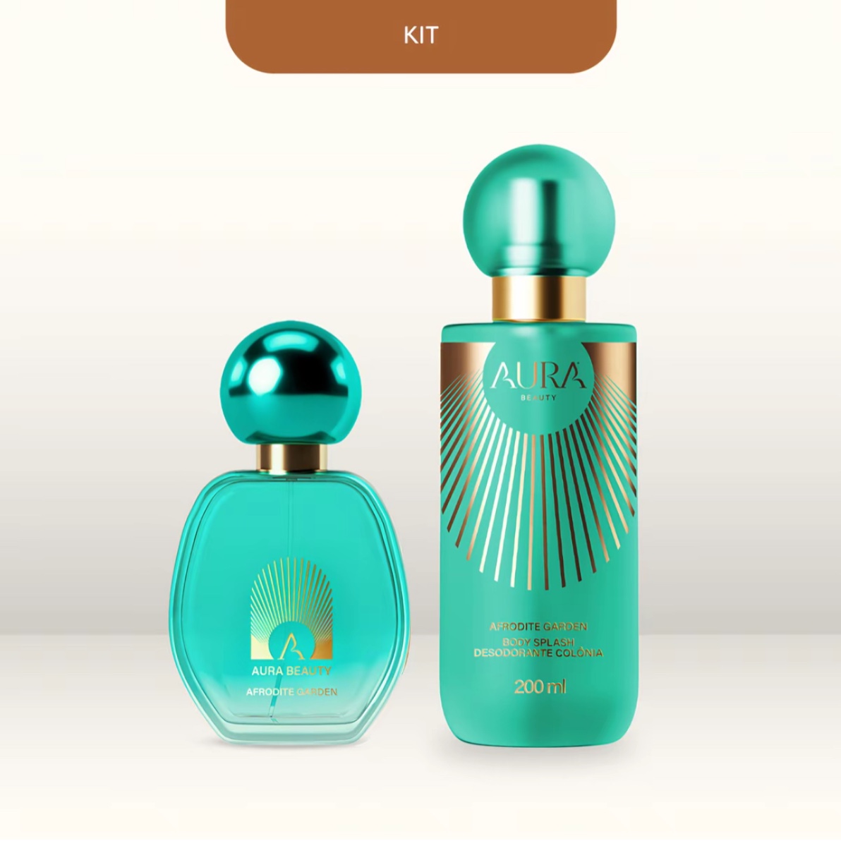 Kit Perfume Secret Garden 50ml + Body Splash Afrodite Garden 200ml