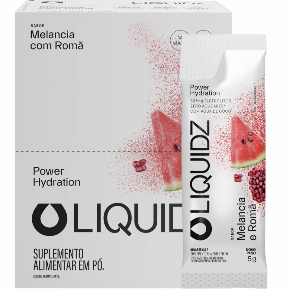 LIQUIDZ - Sabores - 14 sachês - Hidratação Funcional - Zero Açúcares + 600m